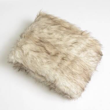 Fabian faux fur cheap throw union rustic